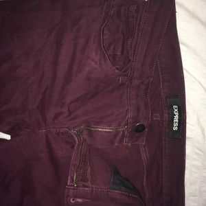 Express Plum Stretch Legging/pants - mid rise 6L